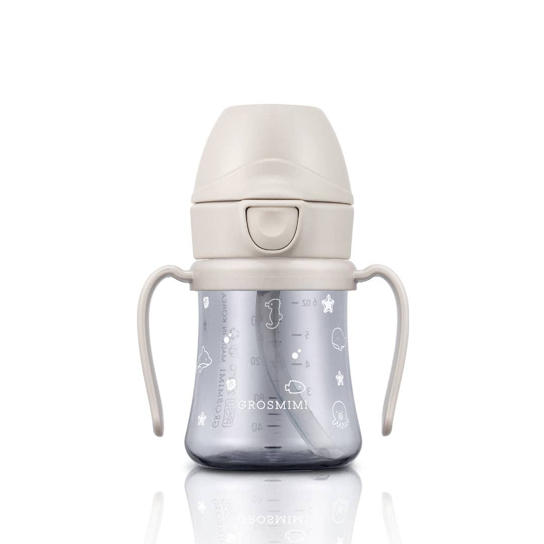 Grosmimi PPSU Straw Cup with Flip Top - 6oz (200ml): Air Balloon