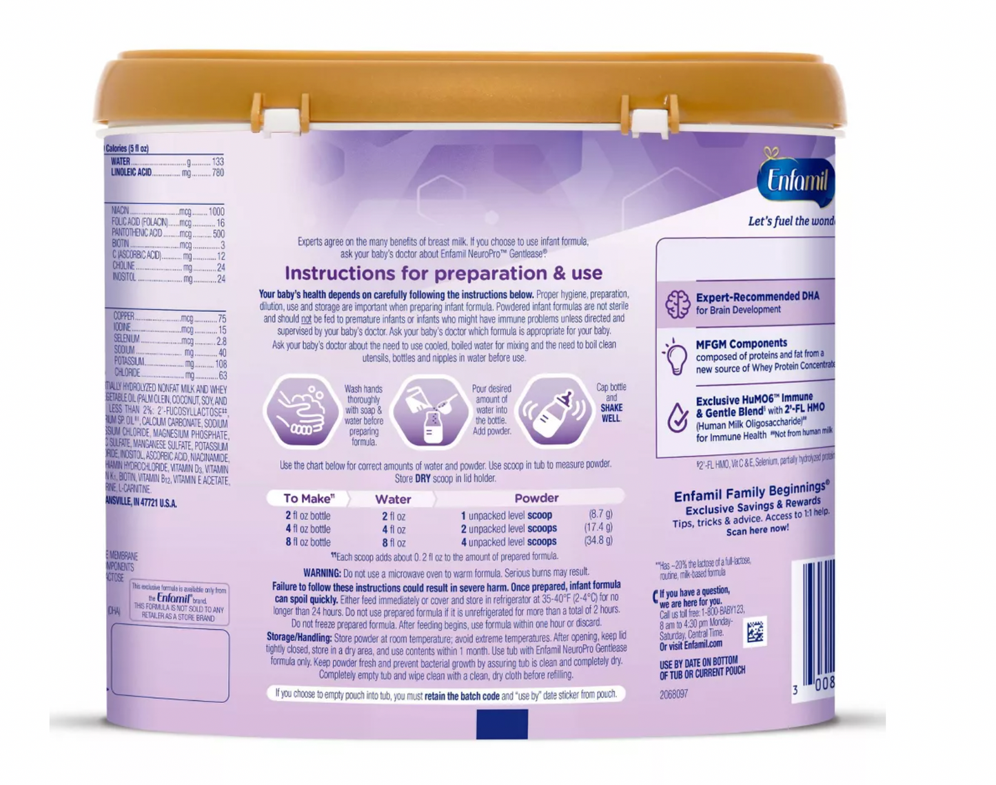 Enfamil NeuroPro Gentlease Powder Infant Formula