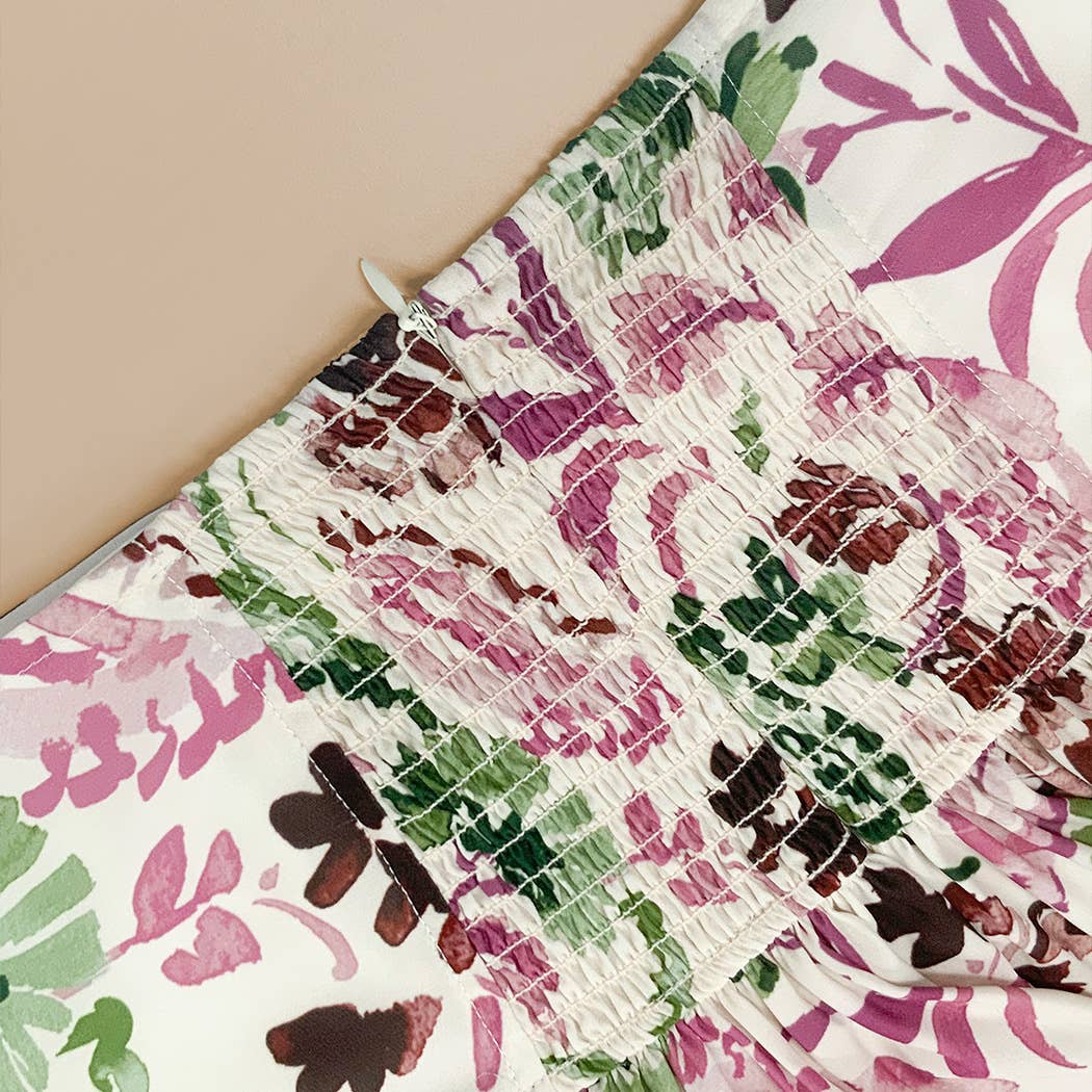 ANNABELLE Flowy Maxi Beach Skirt: M