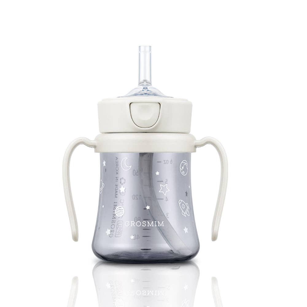 Grosmimi PPSU Straw Cup with Flip Top - 6oz (200ml): Air Balloon