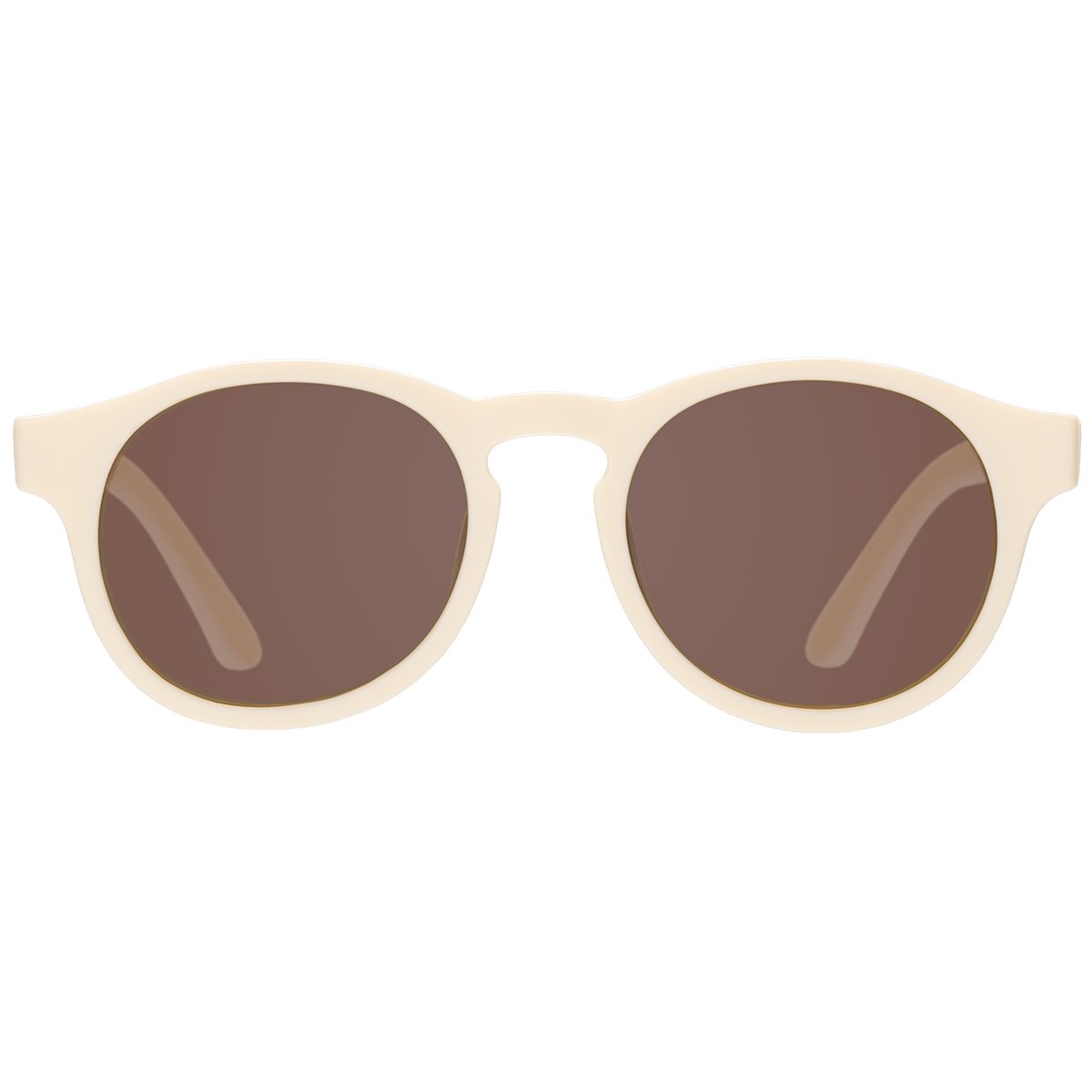 Baby & Kids Sweet Cream Keyhole Sunglasses with Amber Lens: Ages 0-2