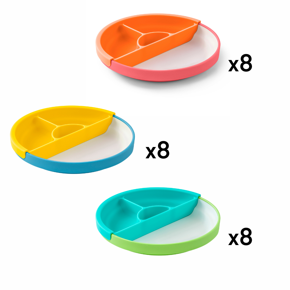 NEW OmiePlate 1 Plate + 1 Divider Multi Color Kit