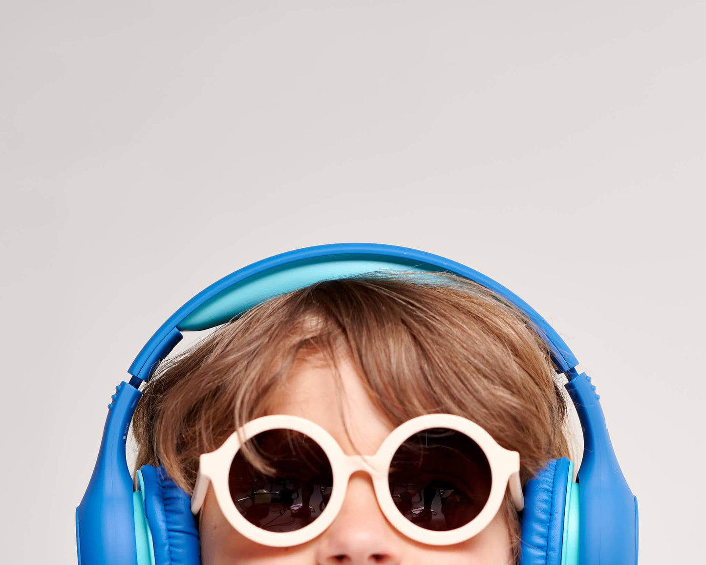 Sweet Cream Euro Round Kids Sunglasses with Amber Lens: Ages 0-2