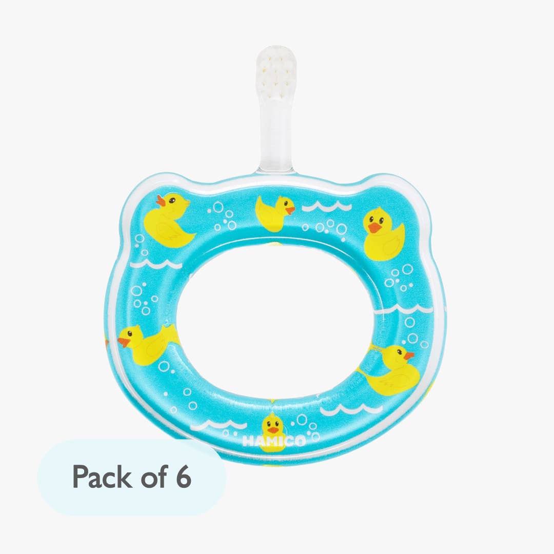 Baby Training Toothbrush - Rubber Ducks | 6 Individual packs