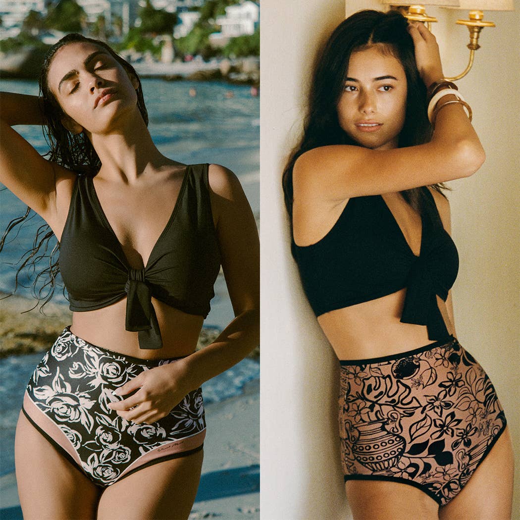 HANNA Bikini Set with Reversible High-Waist Bottom: S / Top + High Waist