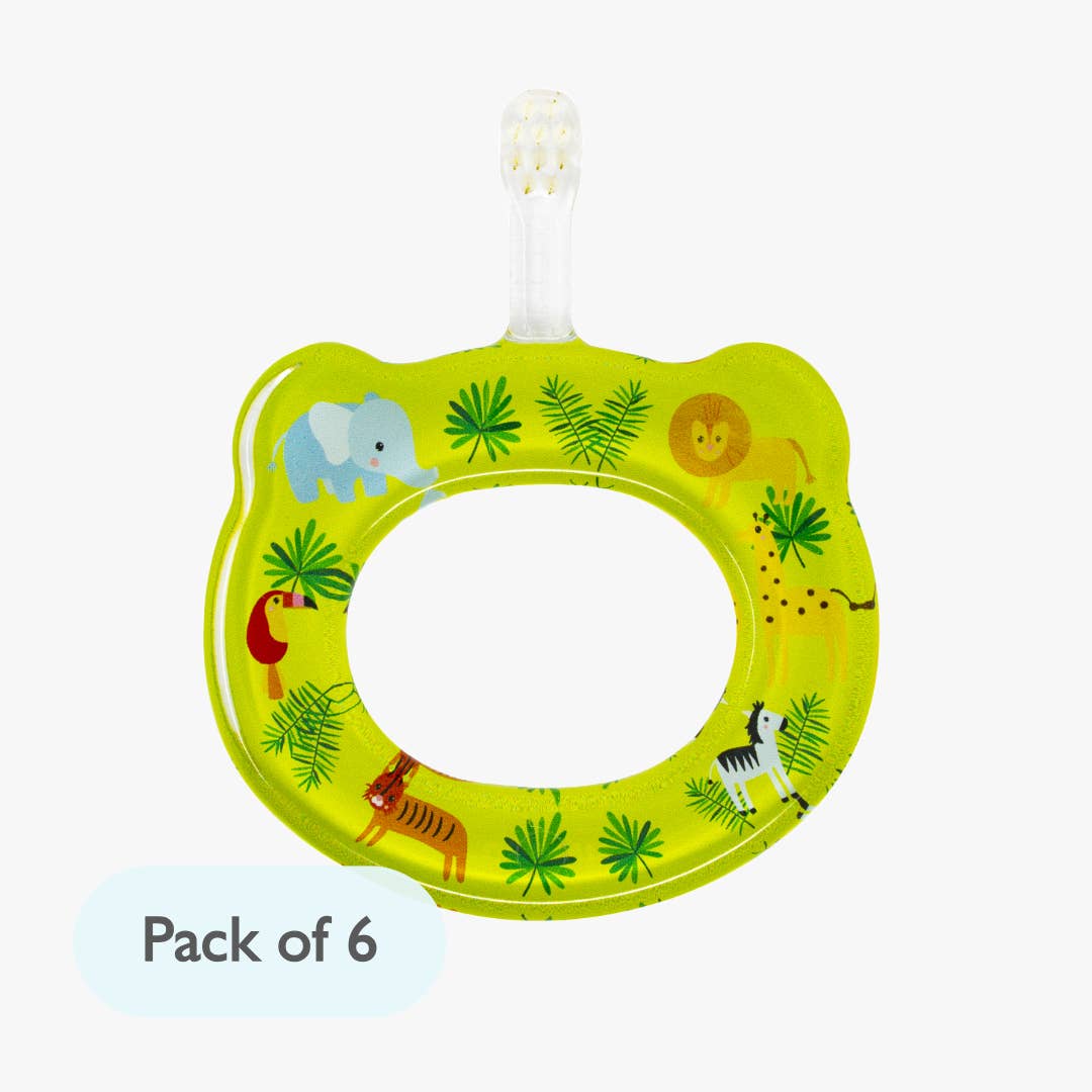 Baby Training Toothbrush - Jungle Animals | 6 Individual packs