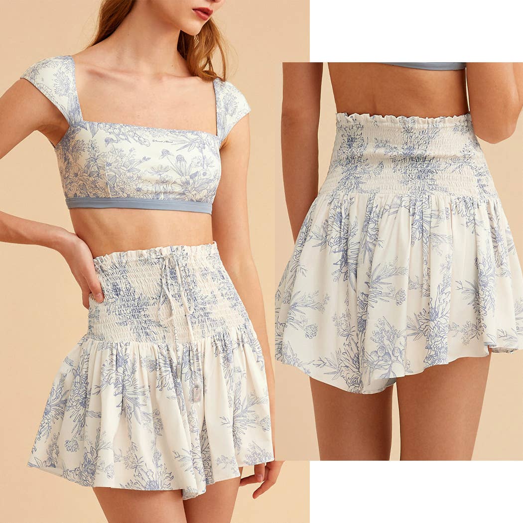 GRACE Shirred Skort: S