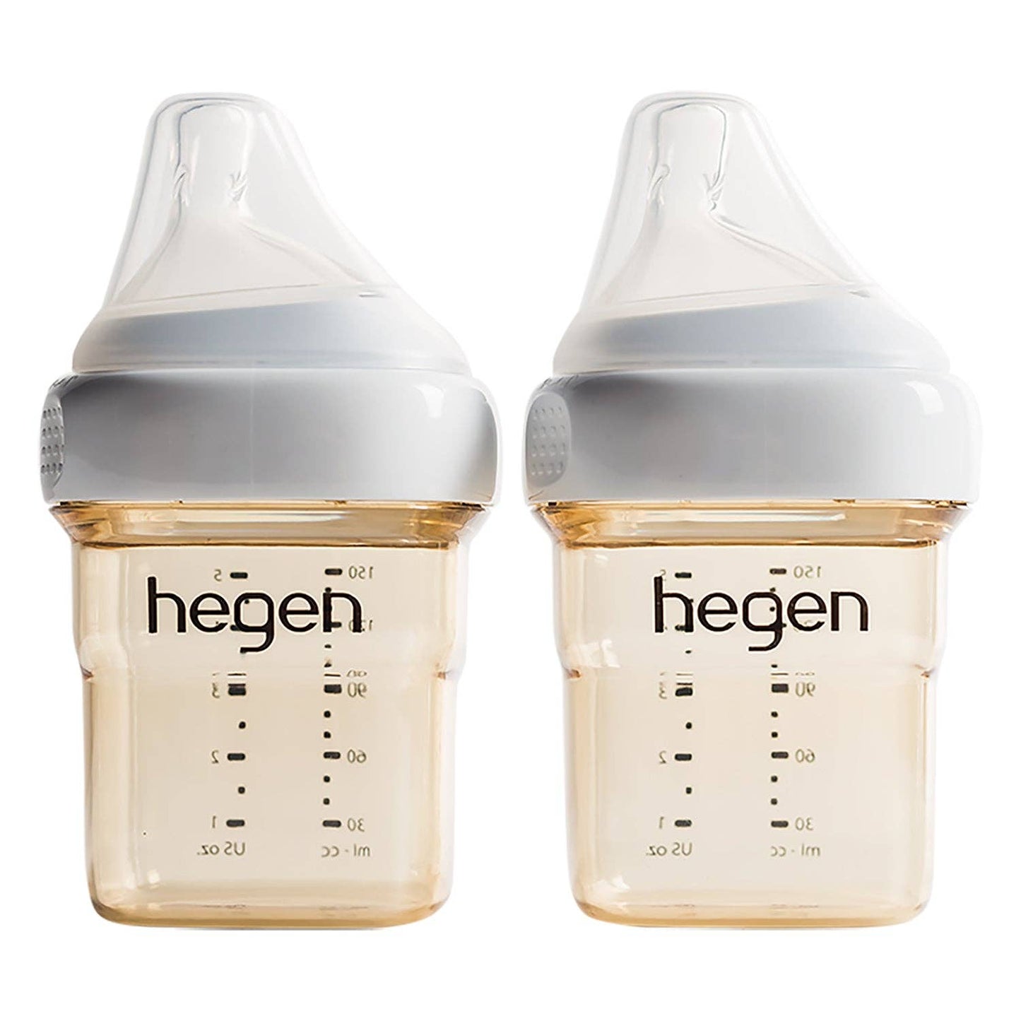 Hegen 5oz /150ml Baby Bottle with Slow Flow Nipples - 2 PACK