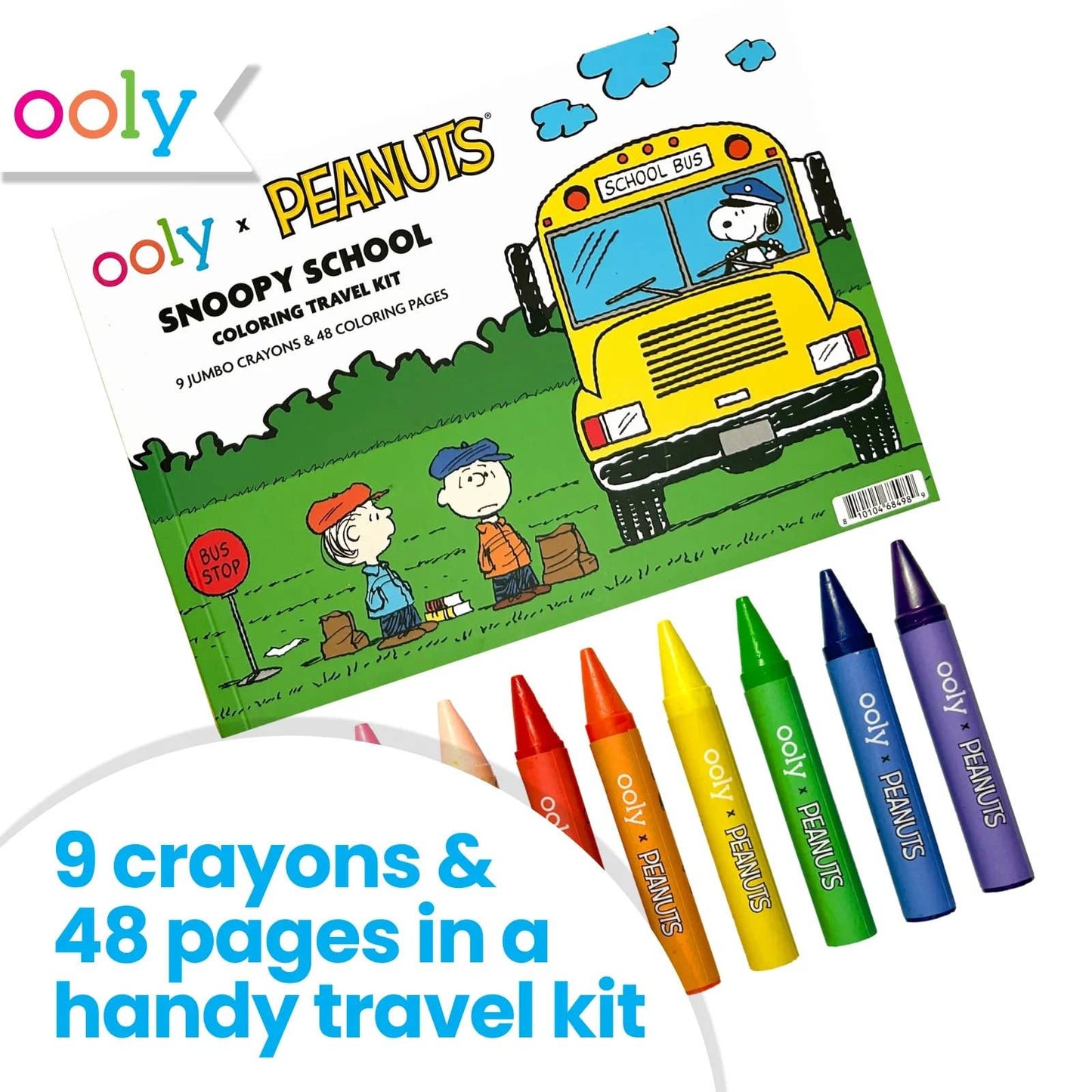 OOLY x Peanuts Snoopy School Coloring Travel Kit